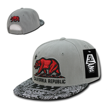 Load image into Gallery viewer, Cali Bear Bandana Snapback-T Shirt Mall LLC