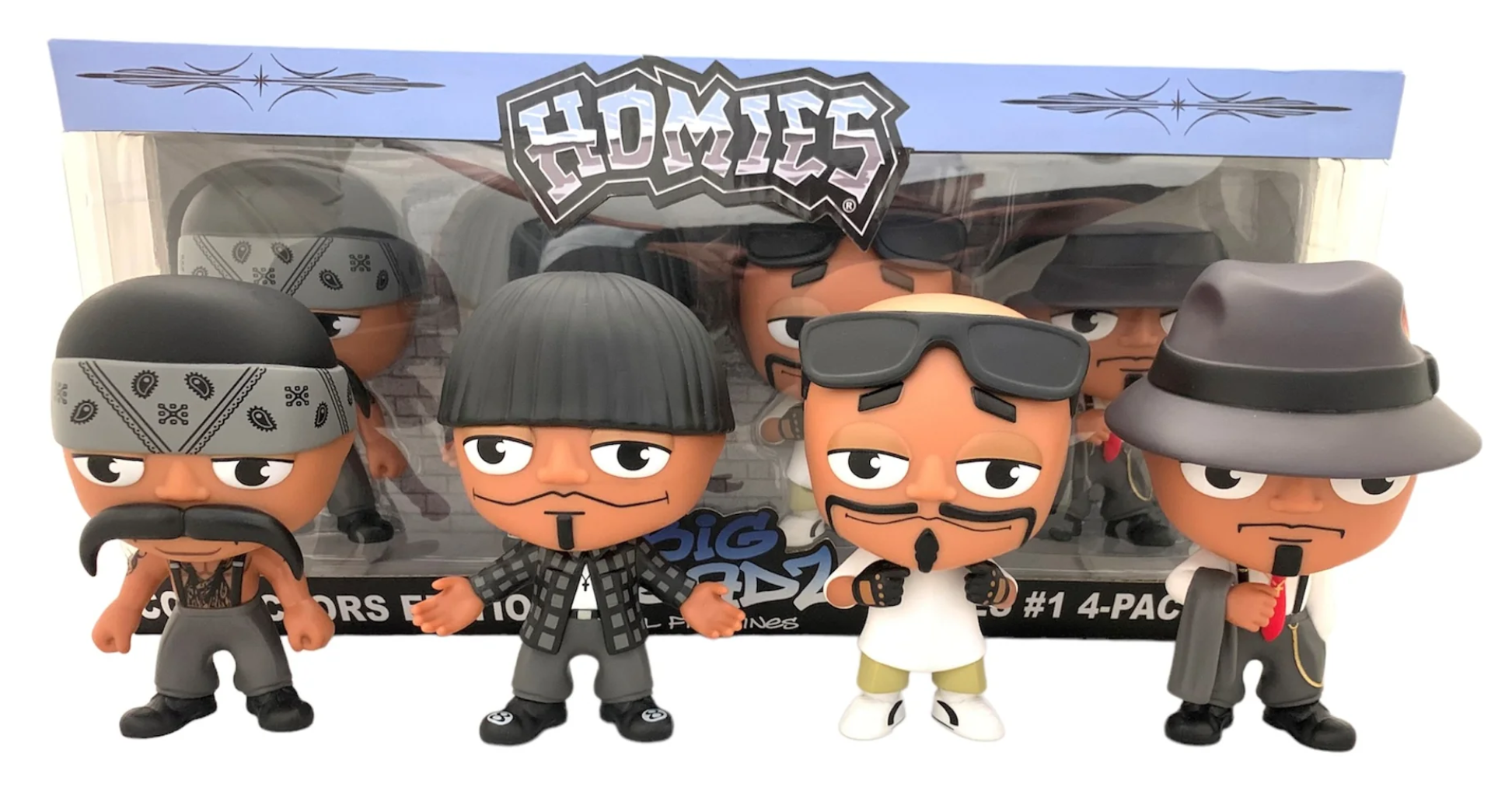 HOMIES BIG HEADZ 4 PACK FIGURE SET T Shirt Mall LLC