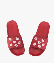 Load image into Gallery viewer, Trooper America Red Bandana Rubber Slides-T Shirt Mall LLC