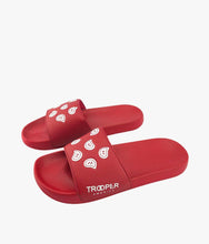 Load image into Gallery viewer, Trooper America Red Bandana Rubber Slides-T Shirt Mall LLC