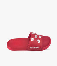 Load image into Gallery viewer, Trooper America Red Bandana Rubber Slides-T Shirt Mall LLC
