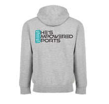 Load image into Gallery viewer, SES Heather Gray Zip Up Hoodie
