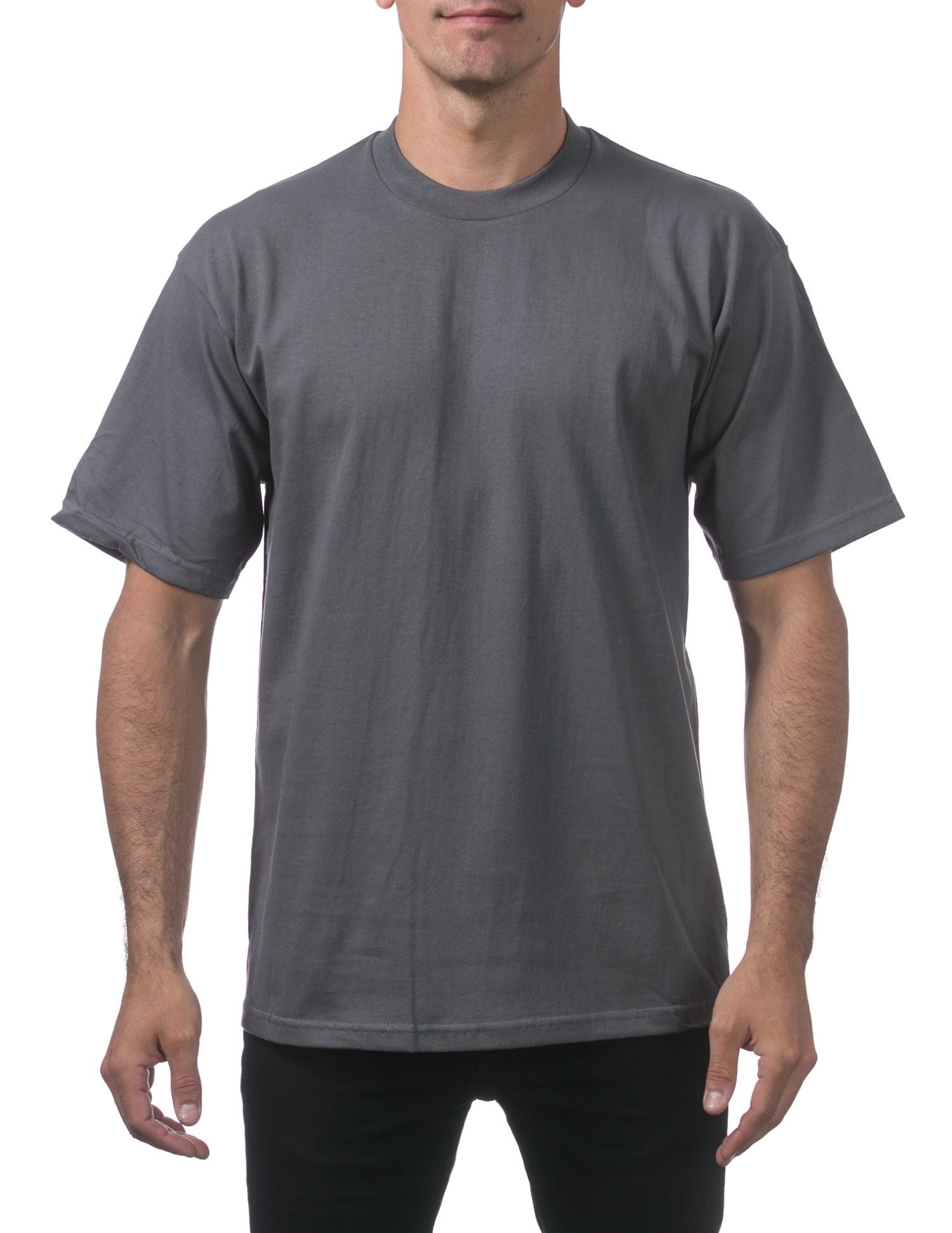 Pro Club Men's Heavywide Cotton Short Sleeve Crew Neck T-Shirt