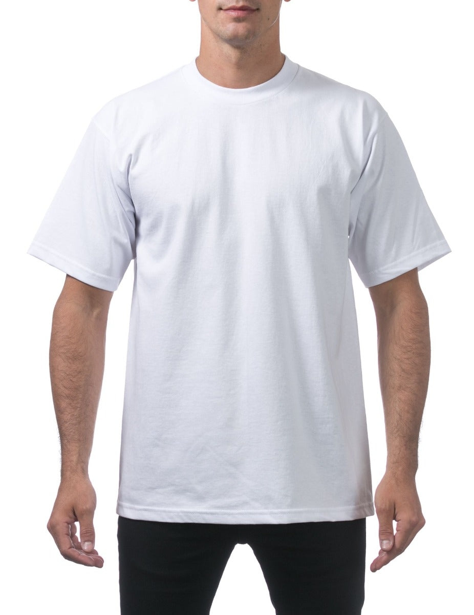 Pro Club Men's TALL Heavyweight Cotton Short Sleeve Crew Neck T-Shirt-T Shirt Mall LLC