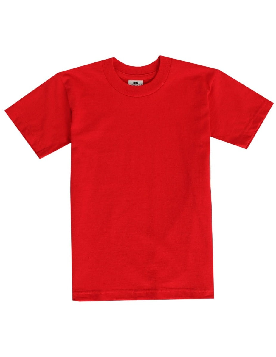 Pro Club Youth Short Sleeve Crew Neck - RED-T Shirt Mall LLC