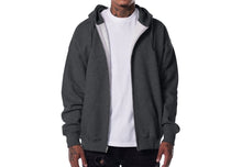 Load image into Gallery viewer, TEESTYLED HEAVY ZIPPER HOODIE - CHARCOAL GREY-T Shirt Mall LLC
