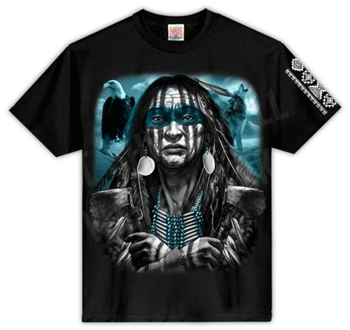 Teal Warrior Graphic Tee-T Shirt Mall LLC