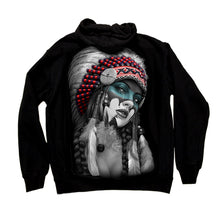 Load image into Gallery viewer, LADY WARRIOR ZIP HOODIE-T Shirt Mall LLC
