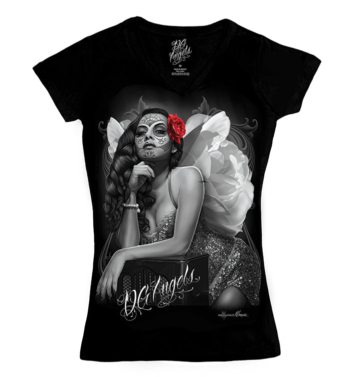 DGA ANGEL BABY women's cute tee shirts-T Shirt Mall LLC
